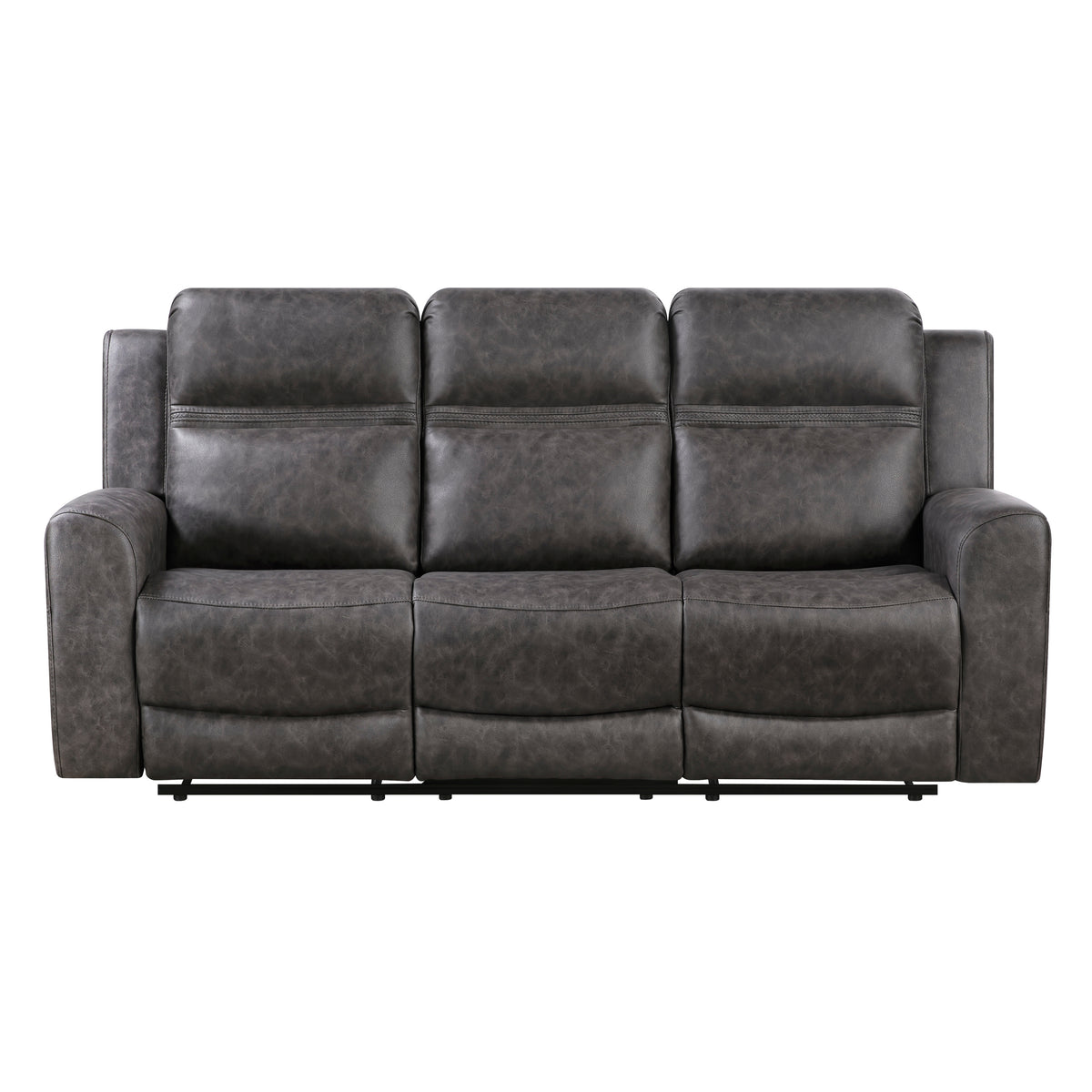 Hearth Gray Double Reclining Sofa - Ornate Home