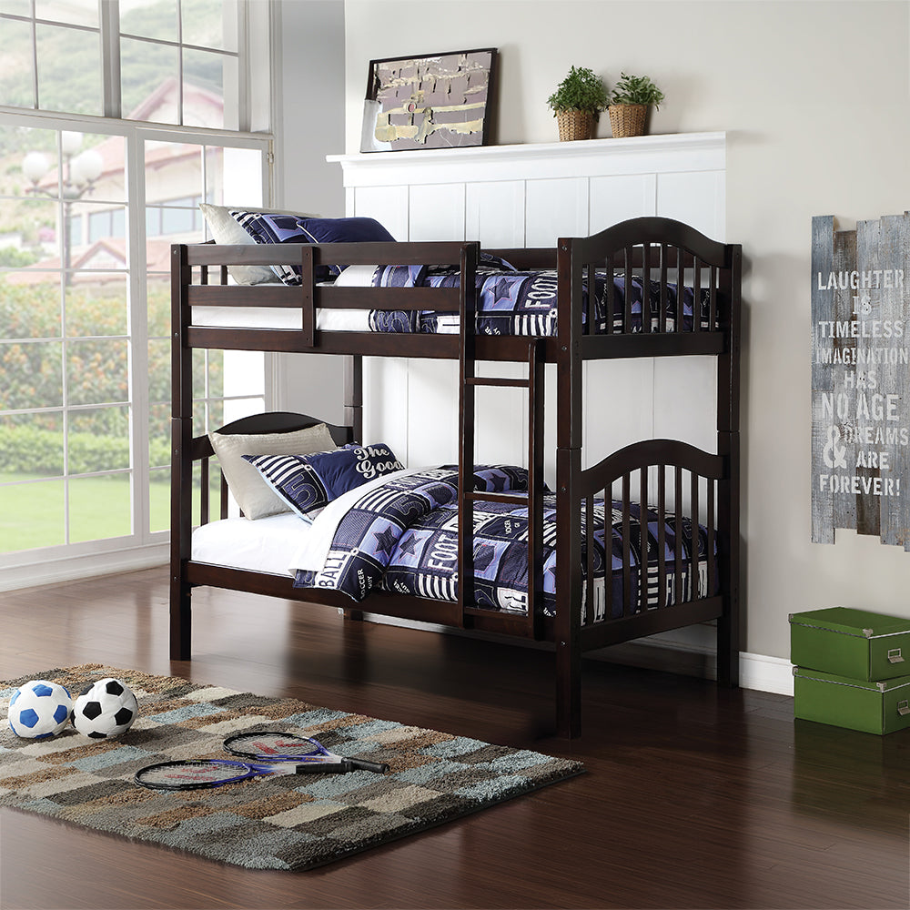 Heartland Espresso Twin/Twin Bunk Bed - Ornate Home