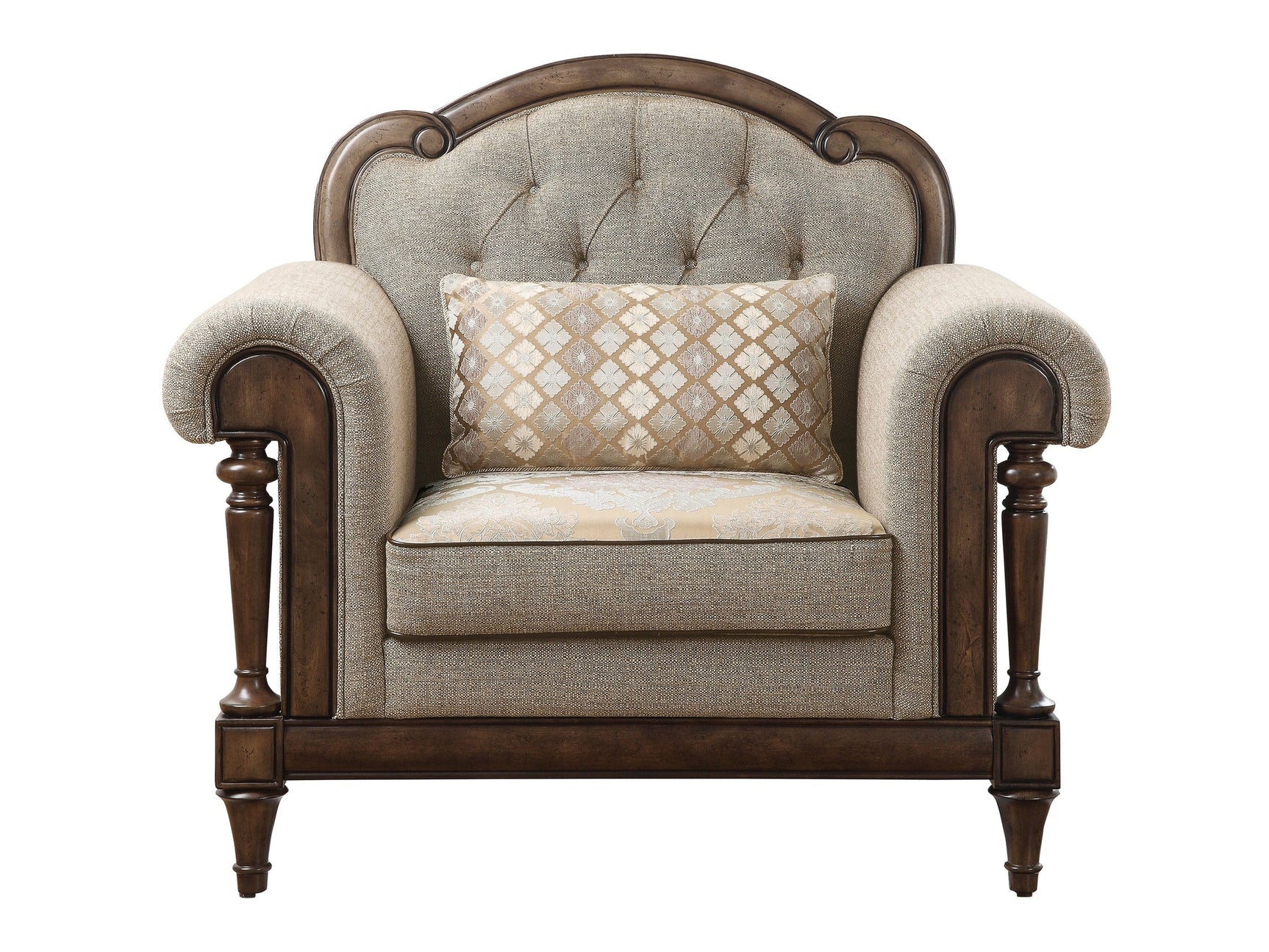 Heath Court Brown Oak Chair - Ornate Home
