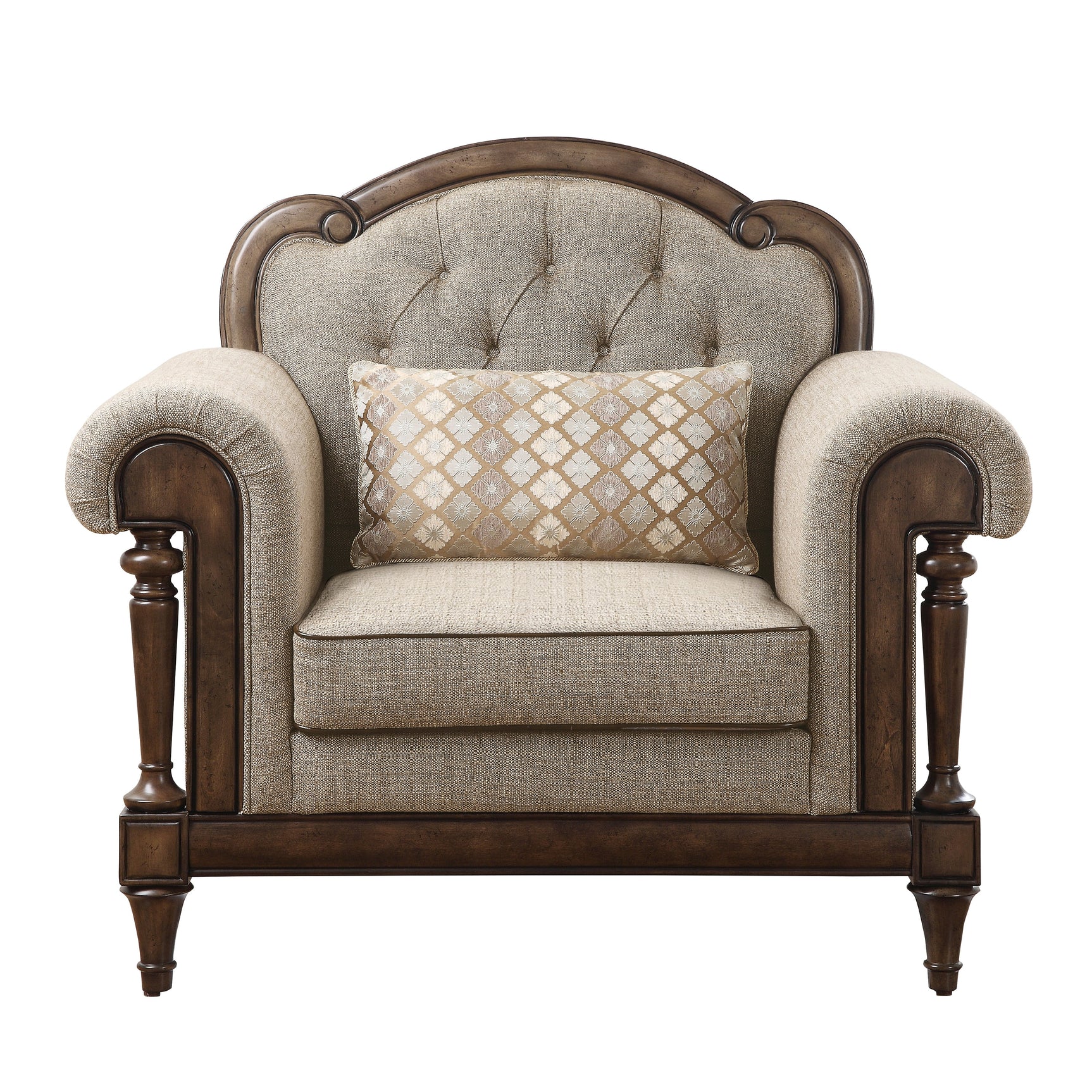 Heath Court Brown Oak Chair - Ornate Home