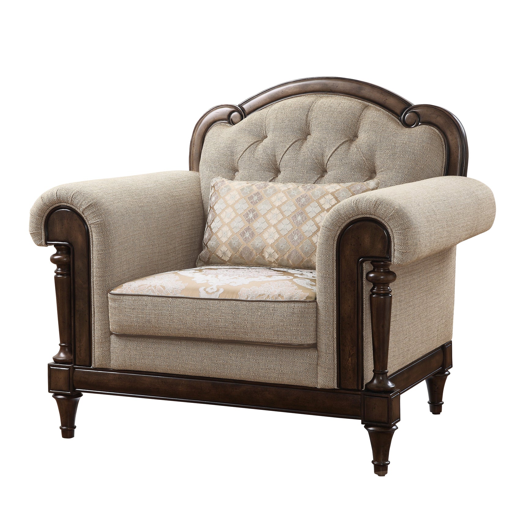 Heath Court Brown Oak Chair - Ornate Home