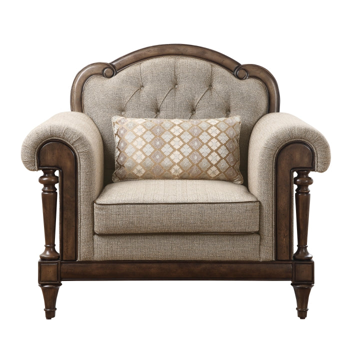 Heath Court Brown Oak Chair - Ornate Home