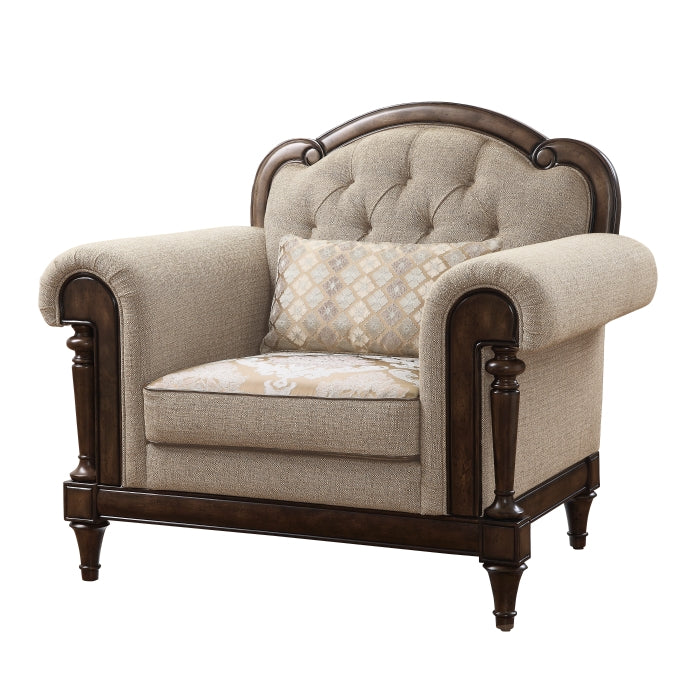 Heath Court Brown Oak Chair - Ornate Home