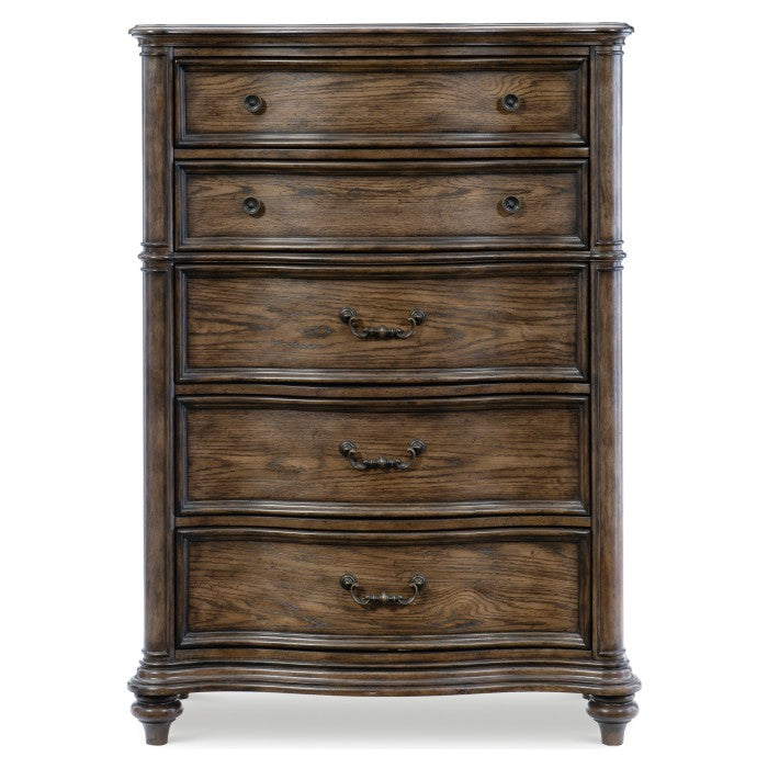 Heath Court Brown Oak Chest - Ornate Home