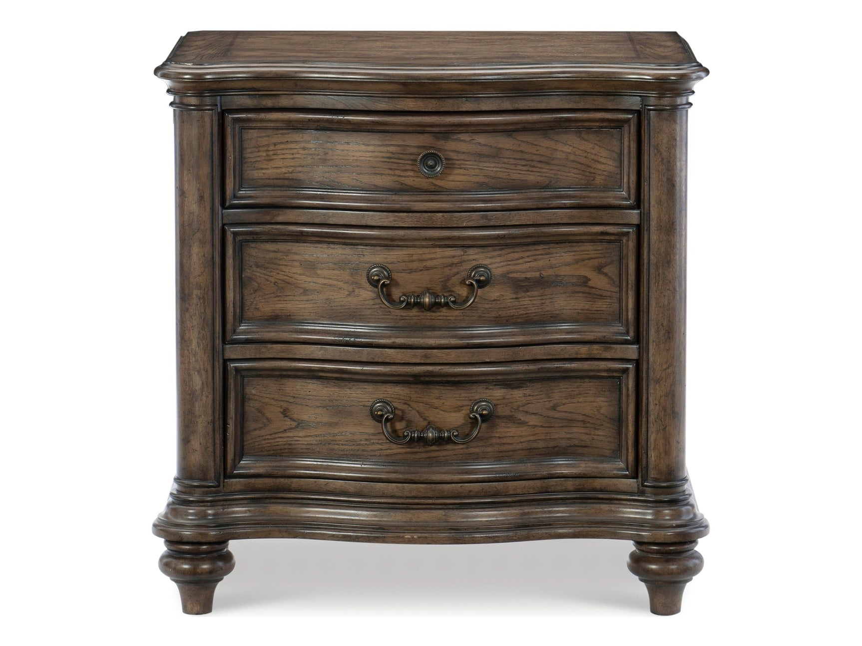 Heath Court Brown Oak Nightstand - Ornate Home