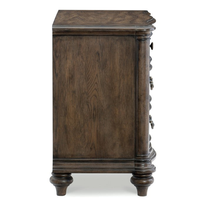 Heath Court Brown Oak Nightstand - Ornate Home