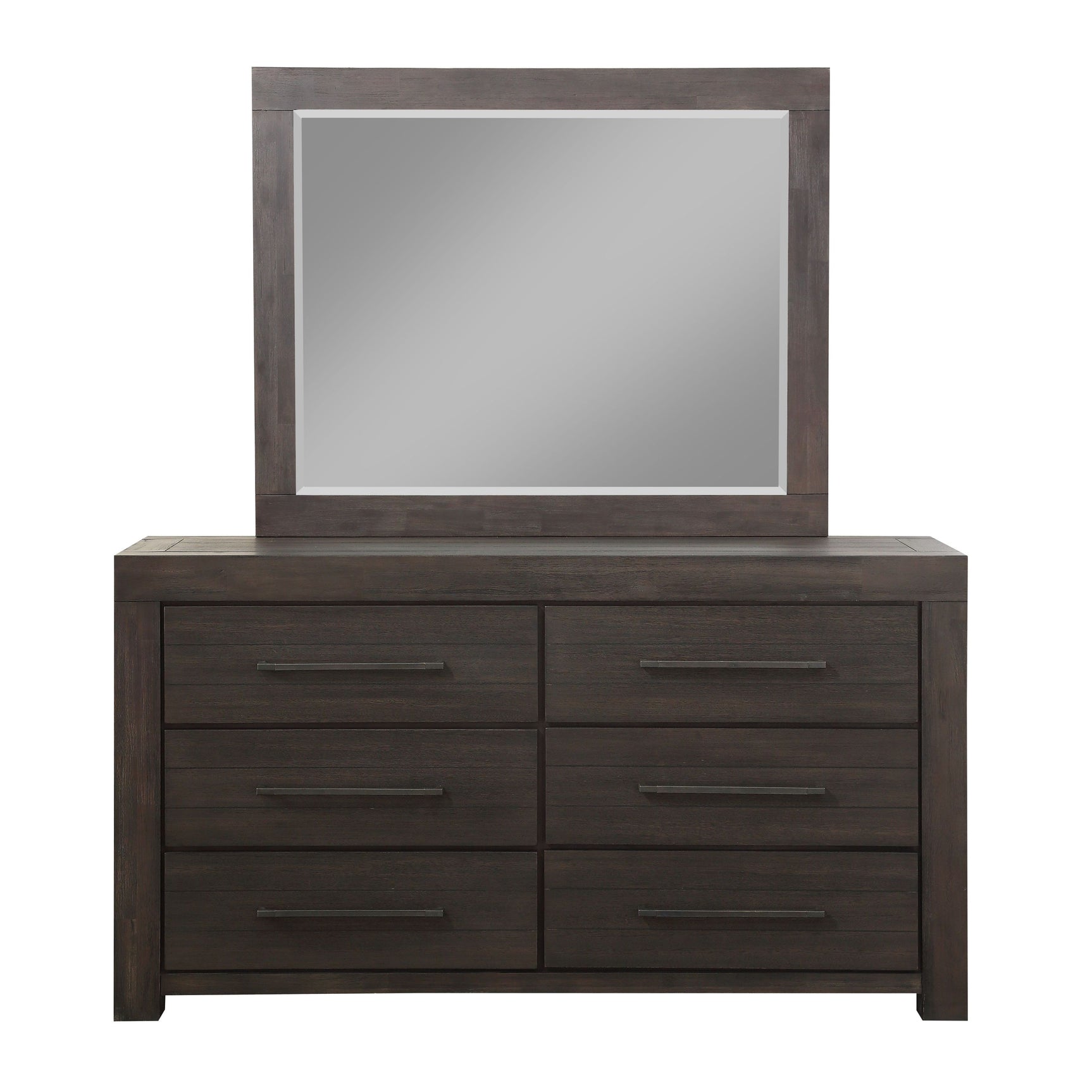 Heath Six Drawer Dresser in Basalt Grey - Ornate Home