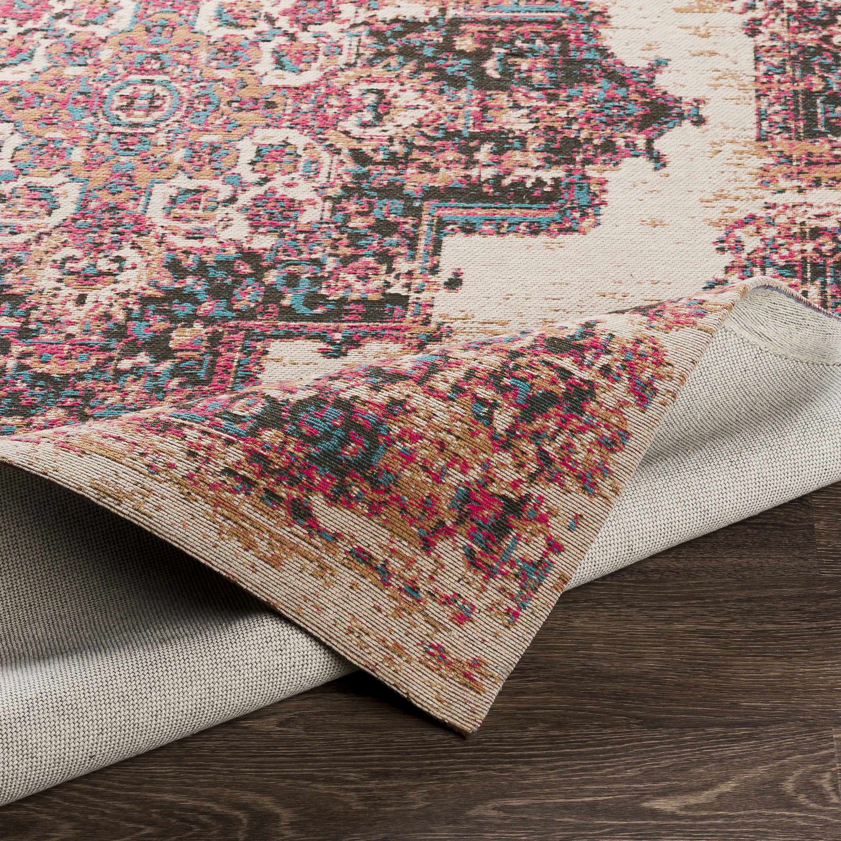 Heaton Red Medallion Area Rug - Clearance - Ornate Home