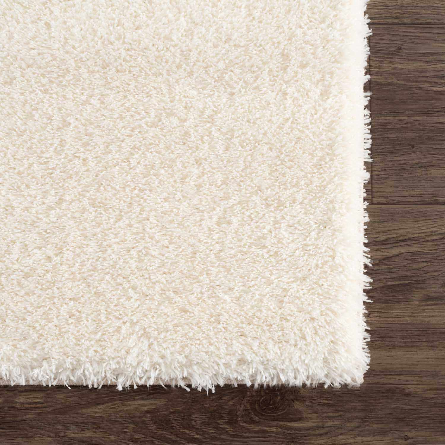 Heavenly Solid Cream Plush Rug - Ornate Home
