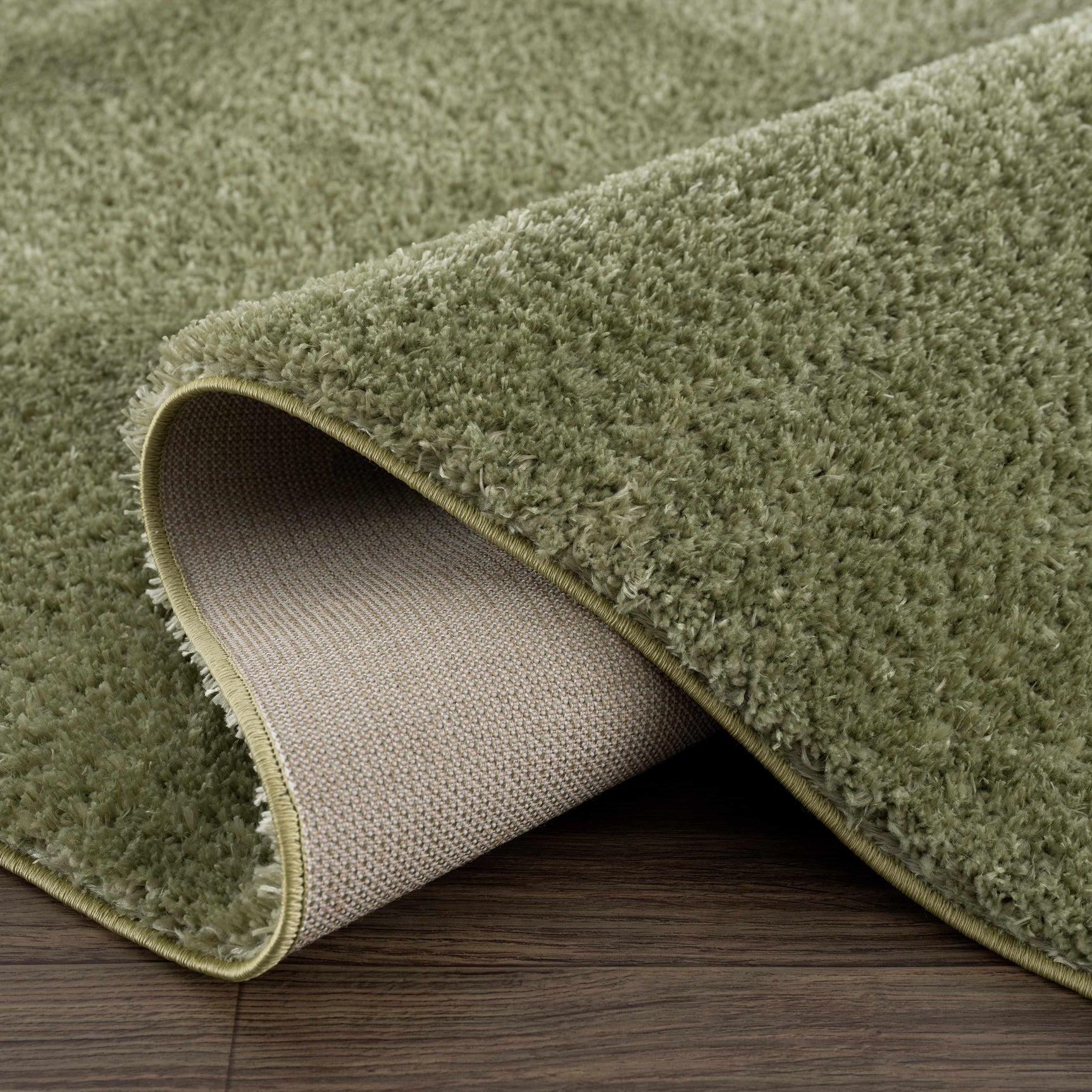 Heavenly Solid Green Plush Rug - Clearance - Ornate Home