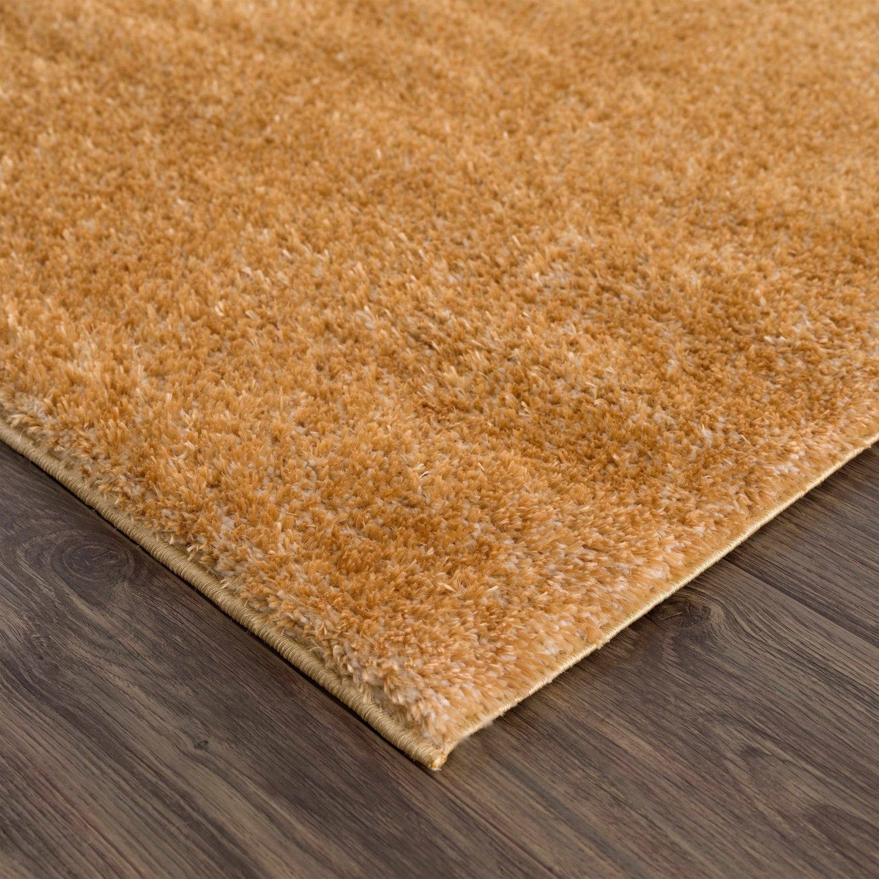 Heavenly Solid Mustard Plush Rug - Clearance - Ornate Home