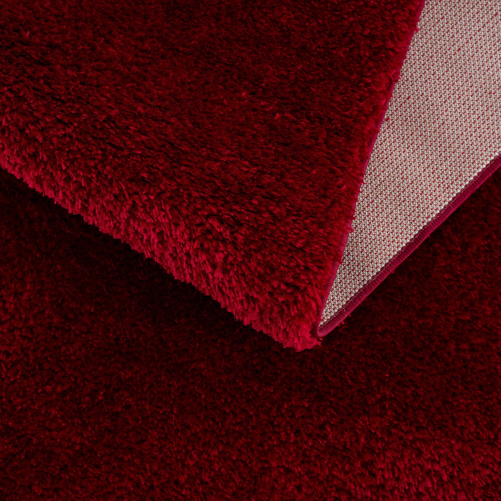 Heavenly Solid Red Plush Rug - Clearance - Ornate Home