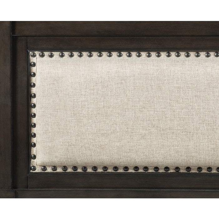 Hebron Dark Cherry Eastern King Bed - Ornate Home