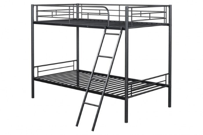 Hector Black Twin/Twin Bunk Bed - Ornate Home