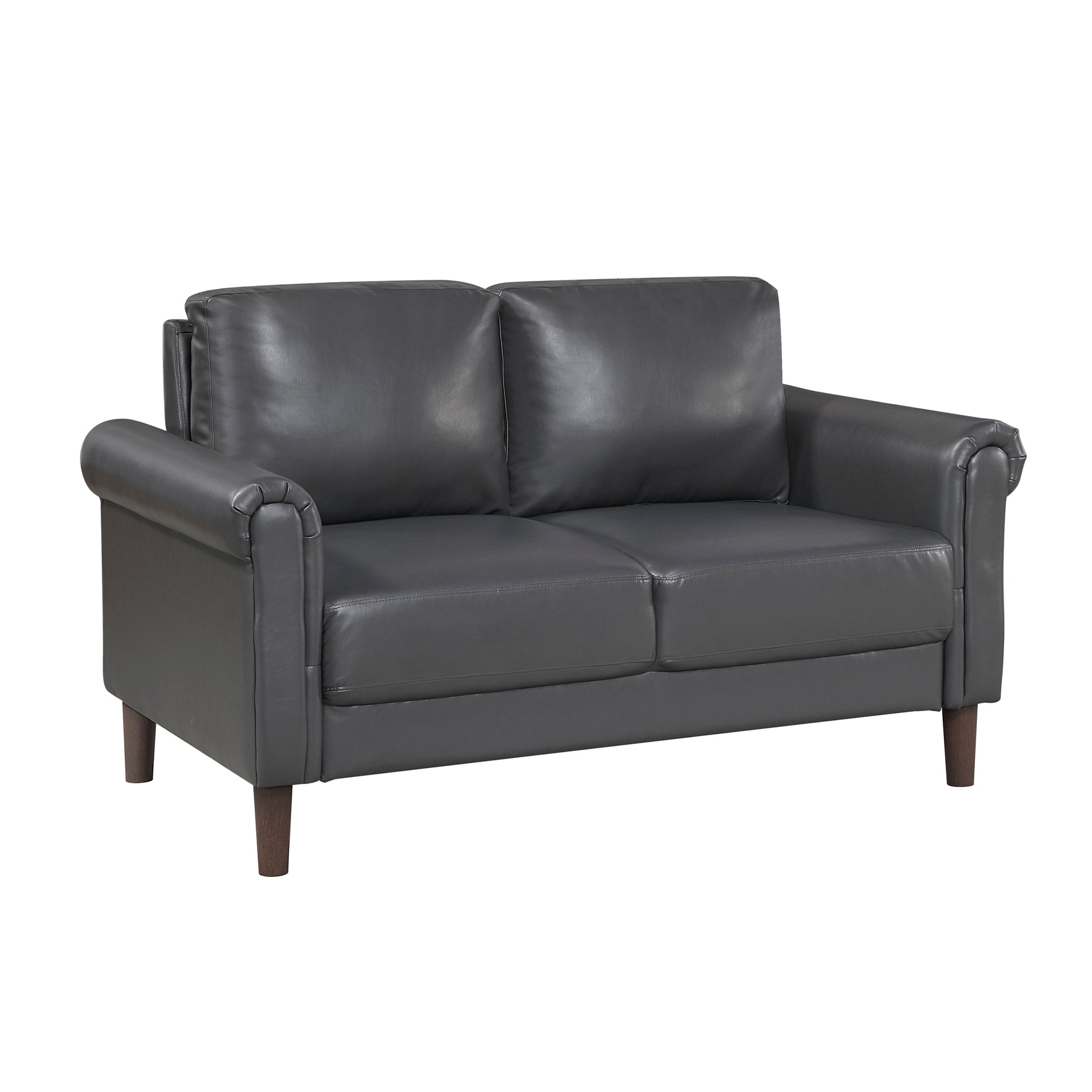Hector Dark-Gray Loveseat - Ornate Home