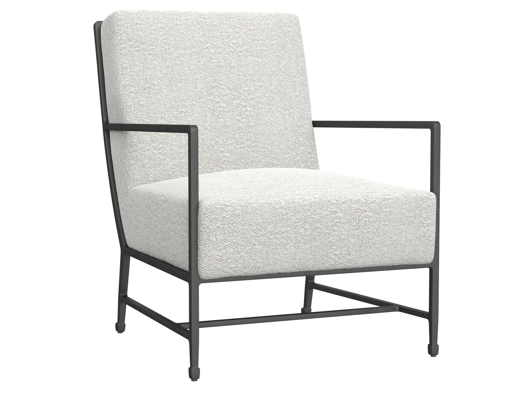 Hector White/Cream Fabric Chair - Ornate Home