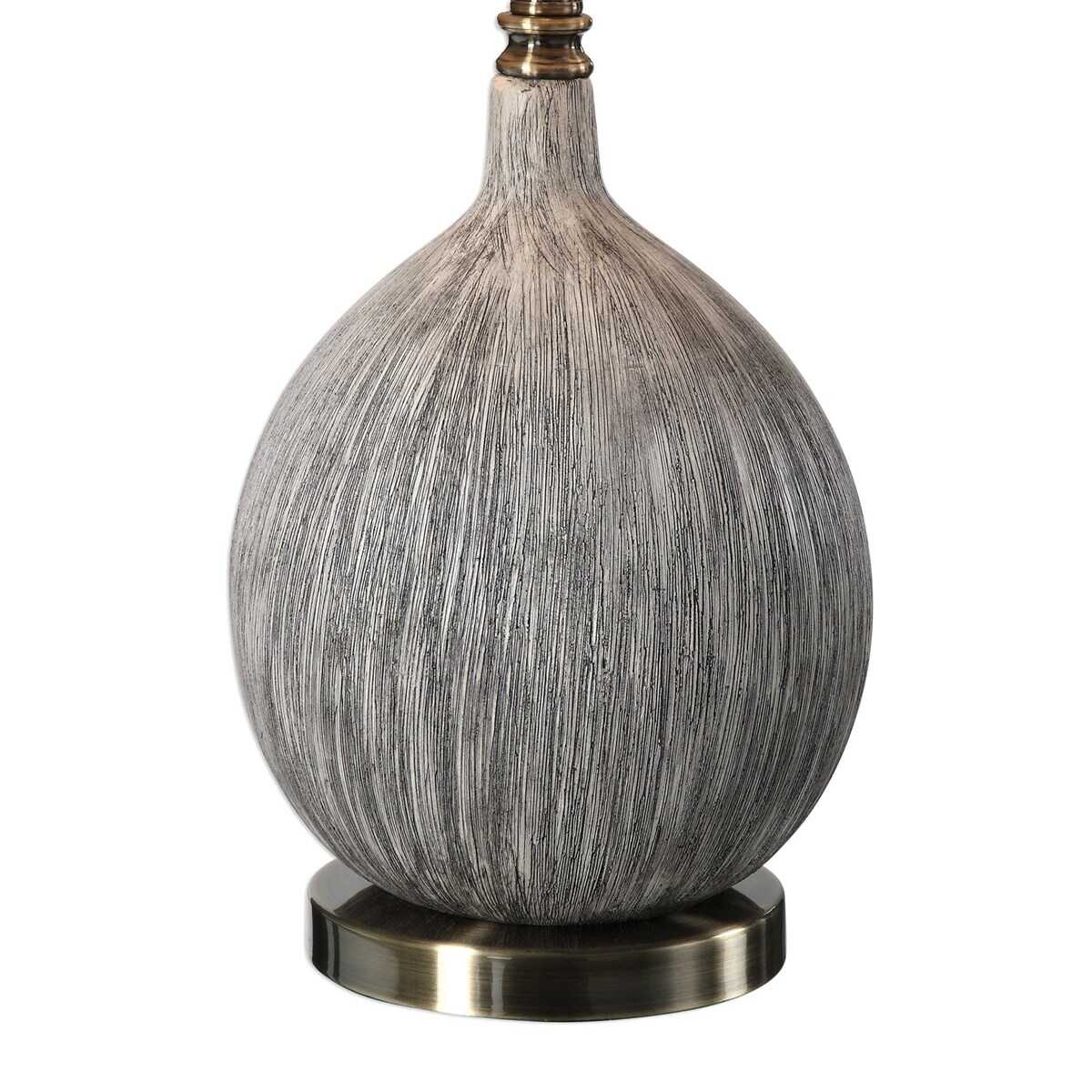 Hedera Textured Ivory Table Lamp - Ornate Home