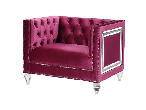 Heibero Red Chair - Ornate Home