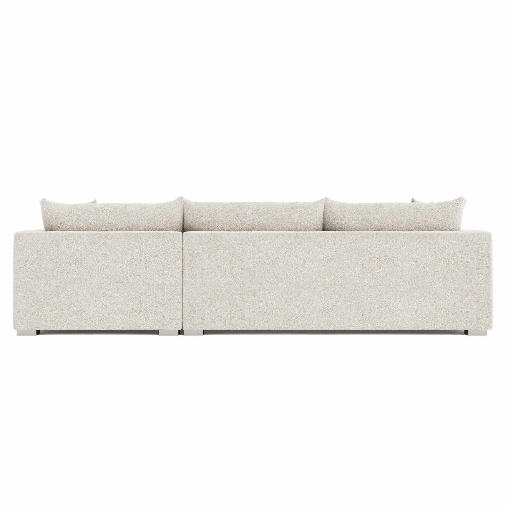 Helena Beige Sectional Metal Foot - Ornate Home
