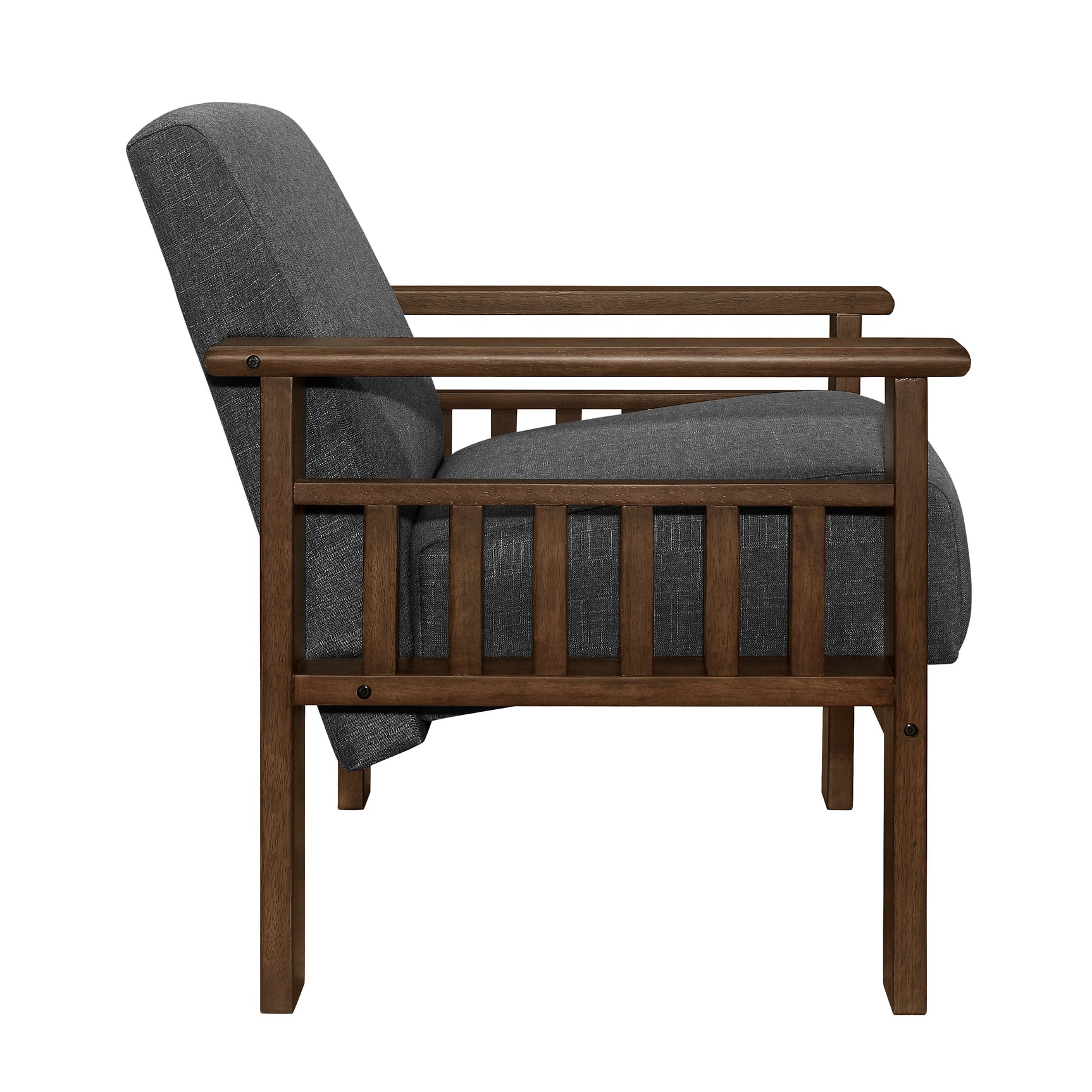 Helena Dark Gray Accent Chair - Ornate Home