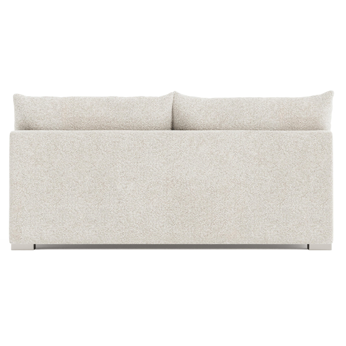 Helena Gold Armless Loveseat Without Pillows Metal Foot - Ornate Home