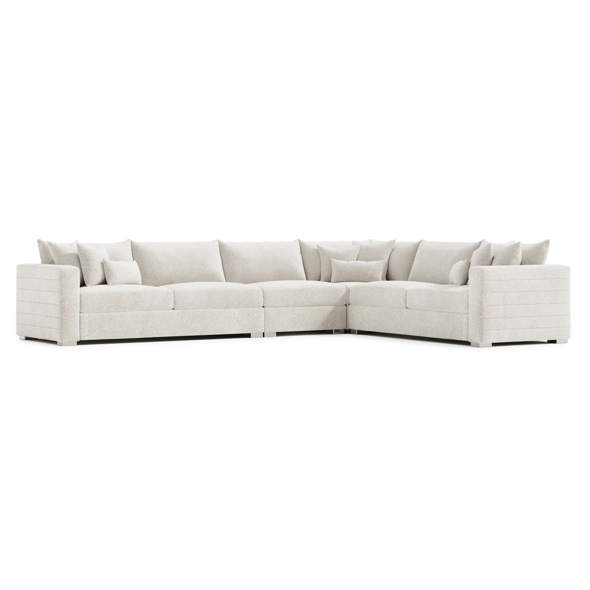 Helena Ivory Sectional Metal Foot - Ornate Home