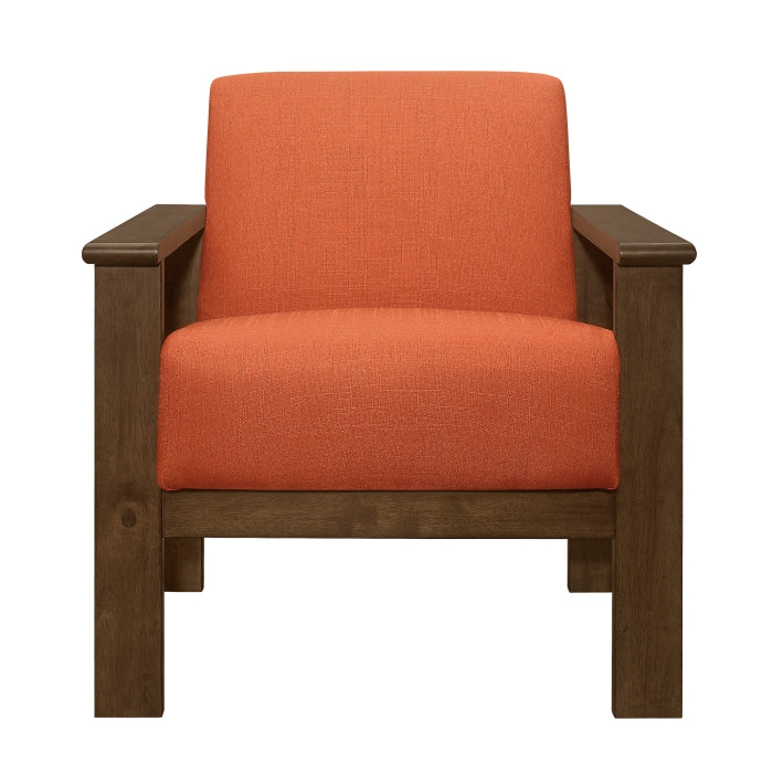 Helena Orange Accent Chair - Ornate Home