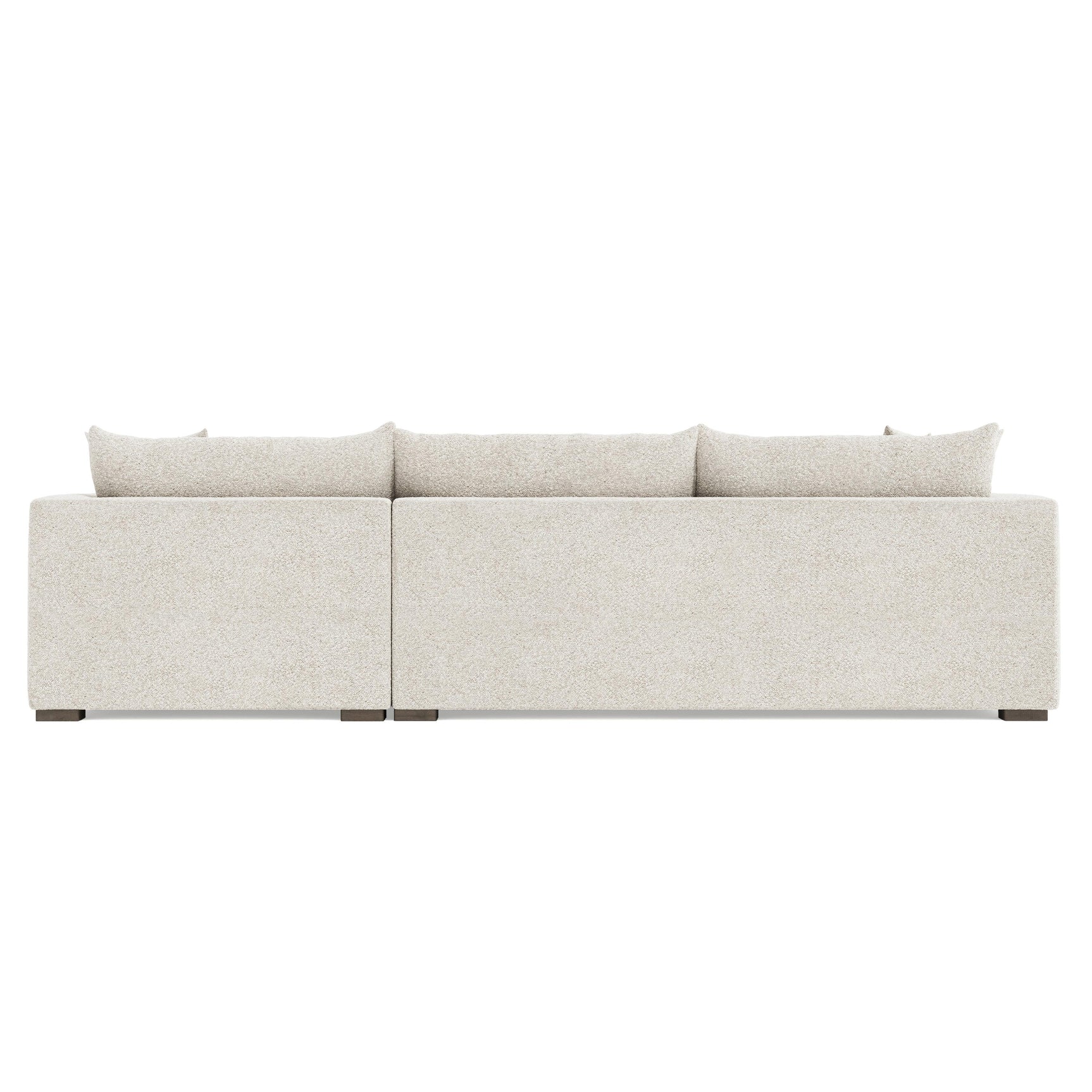 Helena Portobello Sectional Wood Foot - Ornate Home