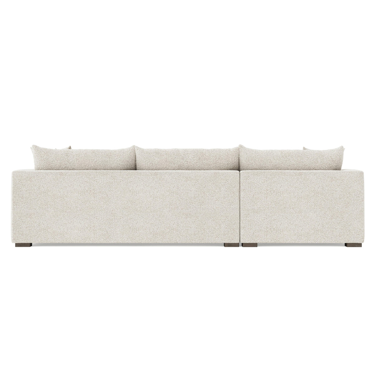 Helena Portobello Sectional Wood Foot - Ornate Home