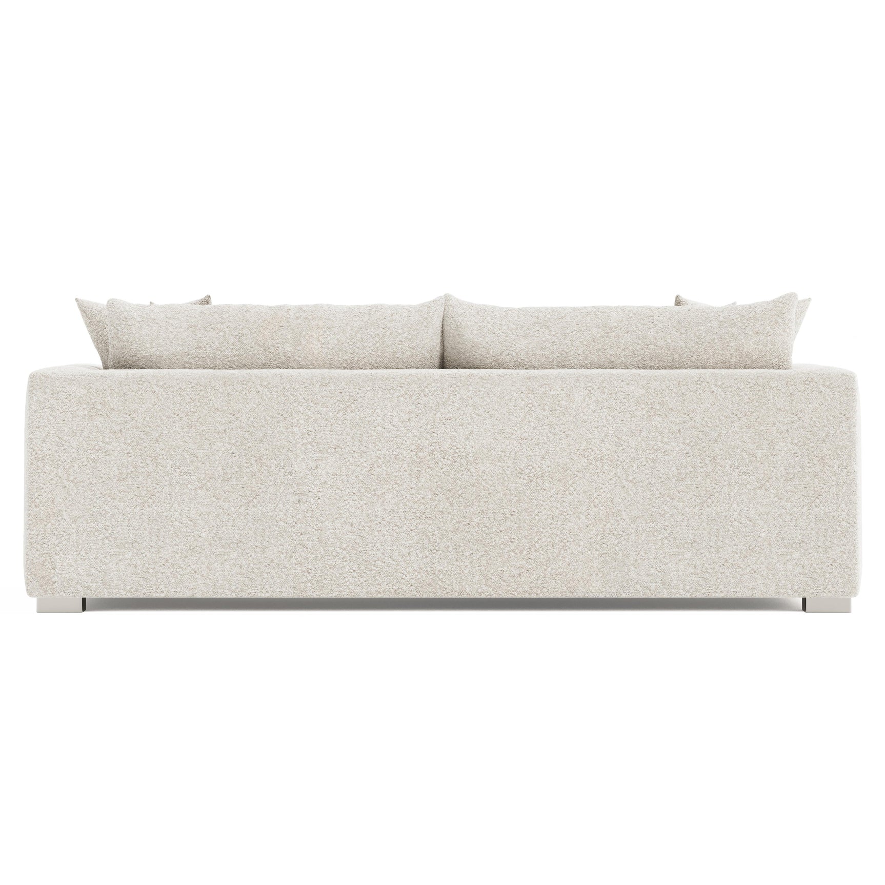 Helena White/Cream Fabric Sofa Metal Foot - Ornate Home