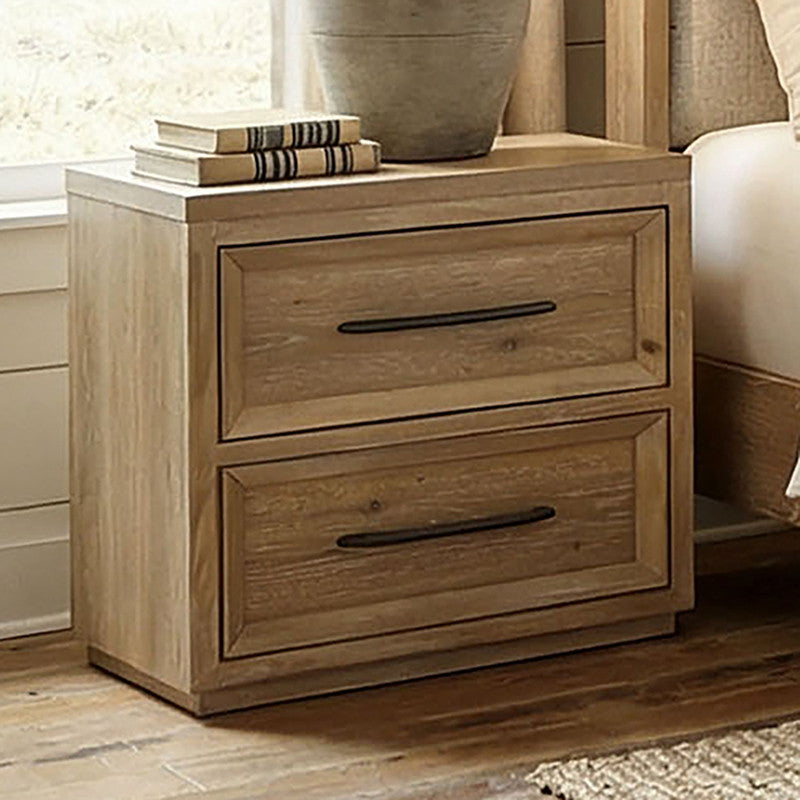Helios Natural 4 Pc Queen Bedroom Set - Ornate Home