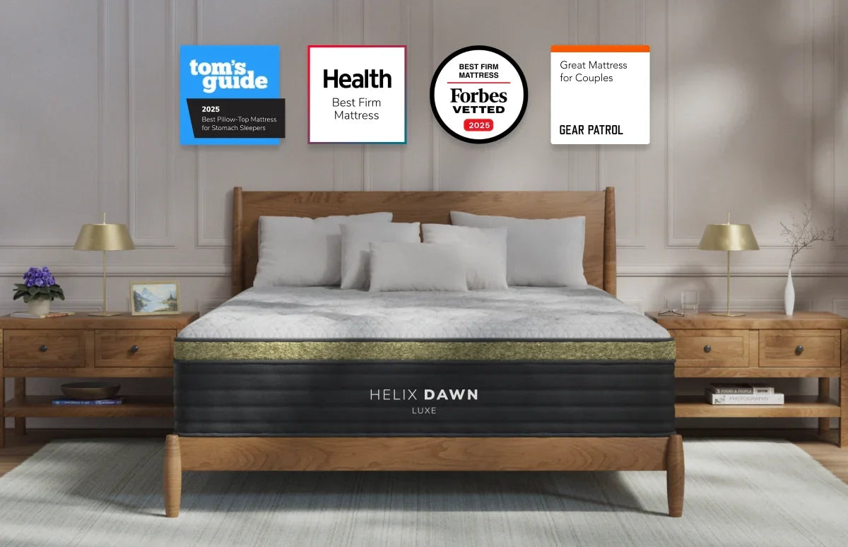 Helix Dawn Luxe White/Black Mattress - Ornate Home