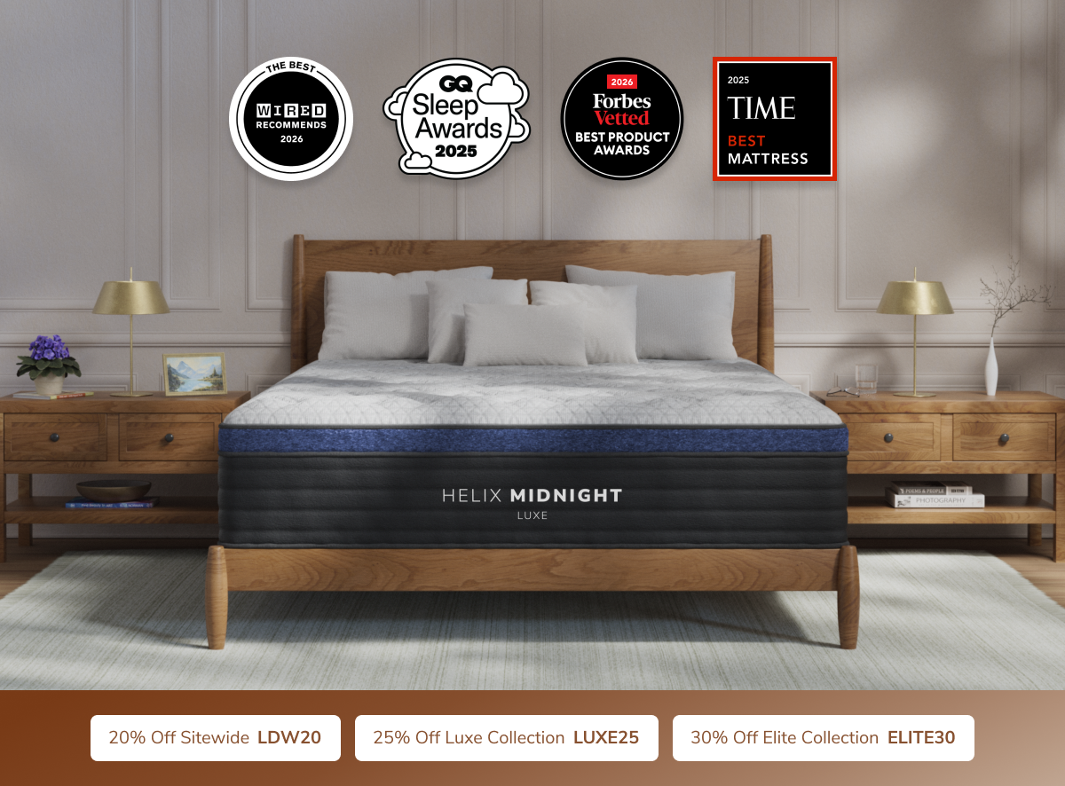 Helix Midnight Luxe White/Black Mattress