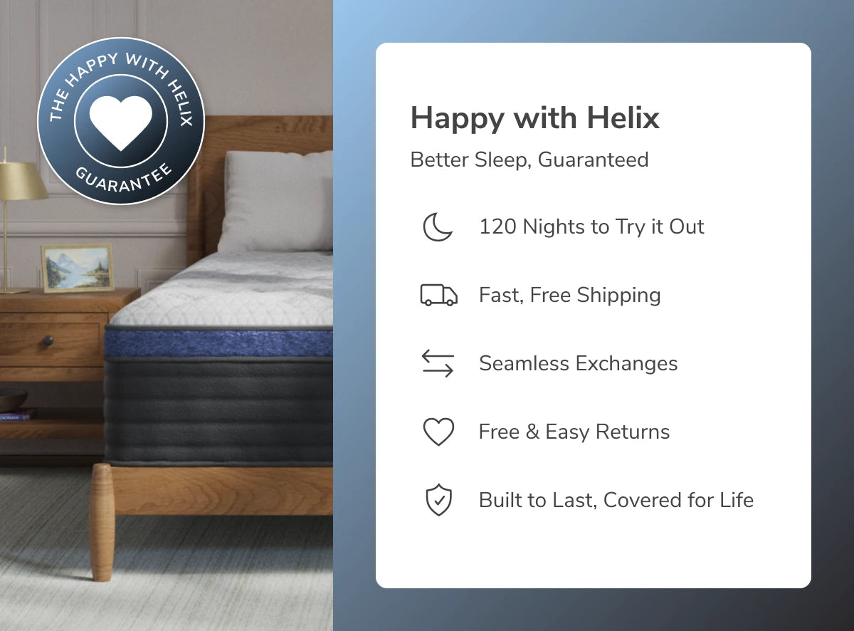 Helix Midnight Luxe White/Black Mattress