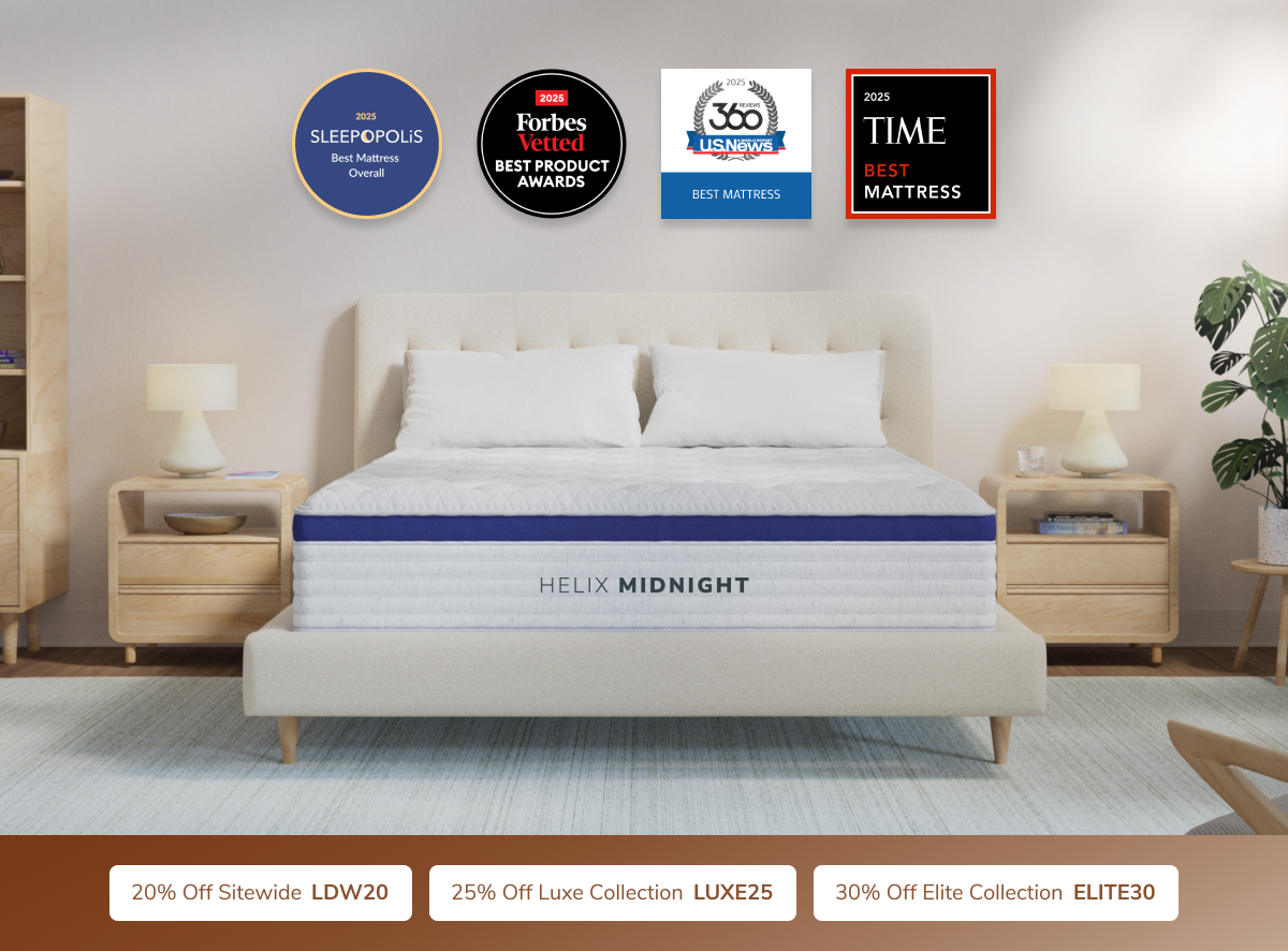 Helix Midnight White Mattress