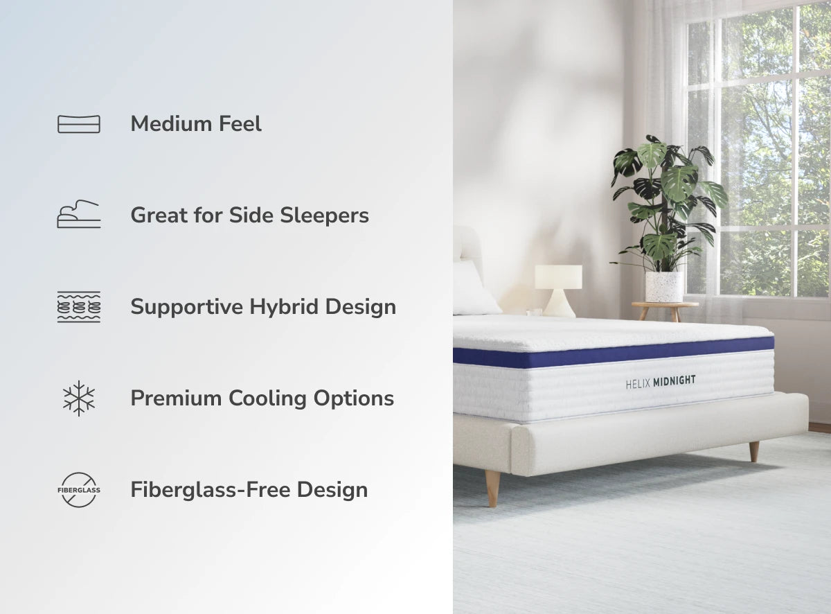 Helix Midnight White Mattress