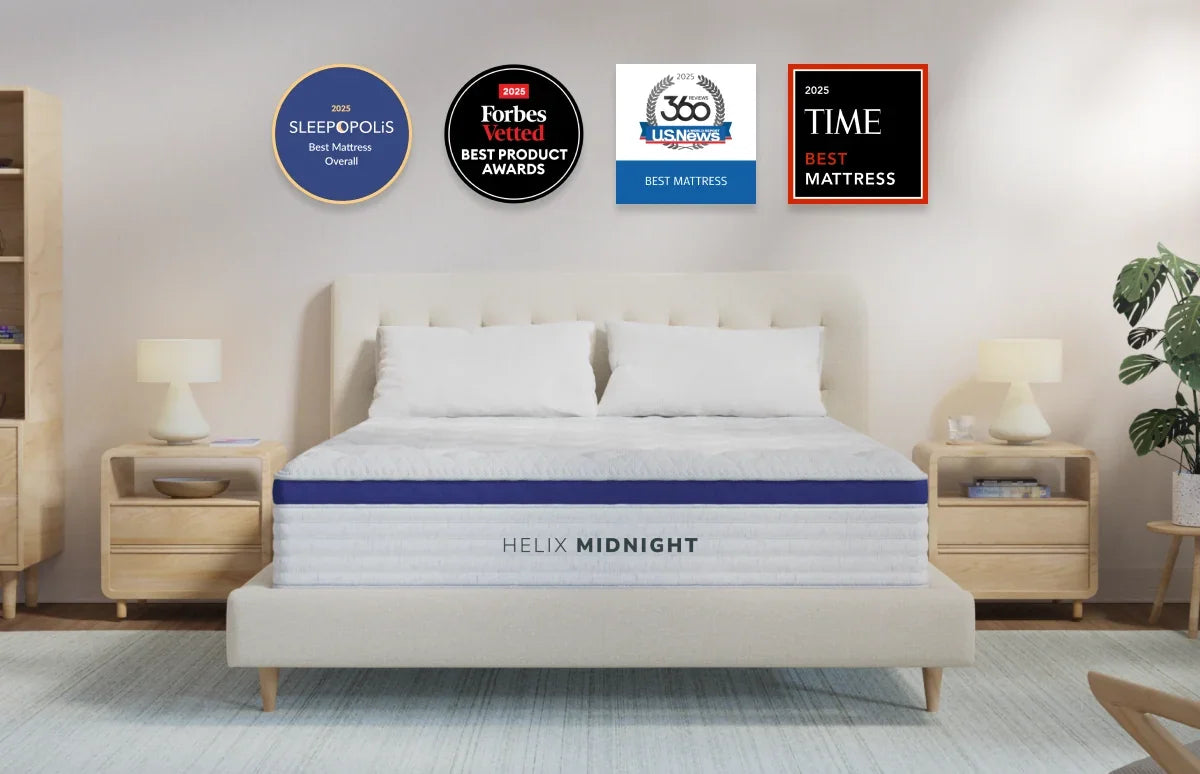Helix Midnight White Mattress - Ornate Home