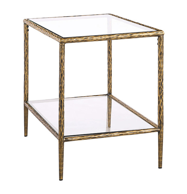 Helma Matte Gold End Table