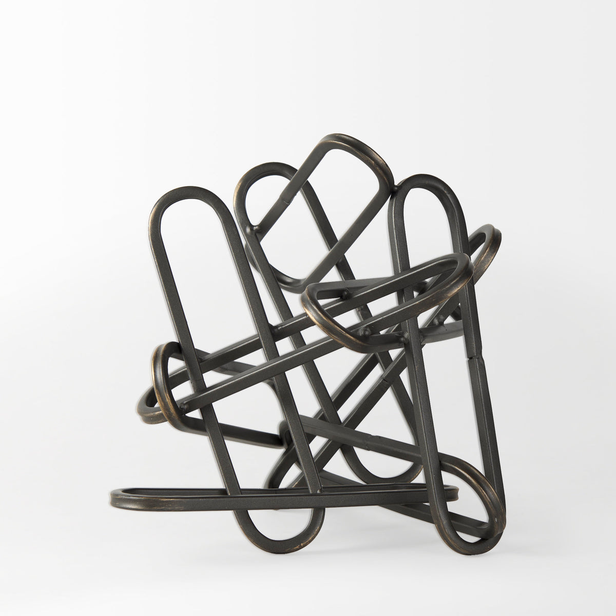 Henderson Black 7.7"H Metal Paperclip Decorative Object - Ornate Home