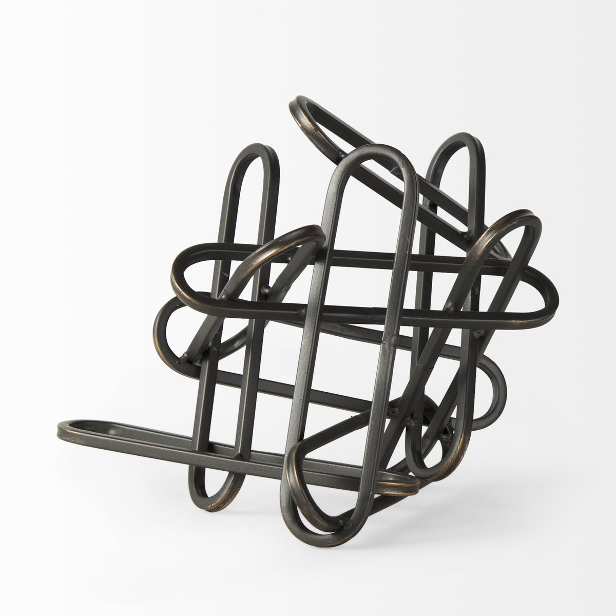 Henderson Black 7.7"H Metal Paperclip Decorative Object - Ornate Home
