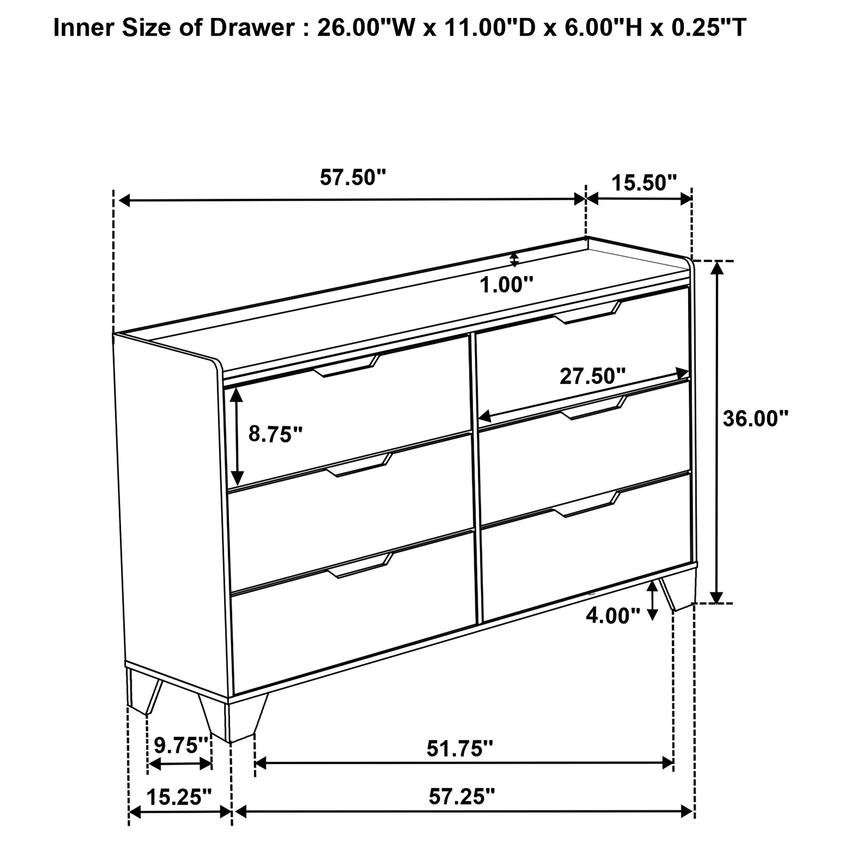 Henderson Medium Oak 4-piece Eastern King Bedroom Set - Ornate Home