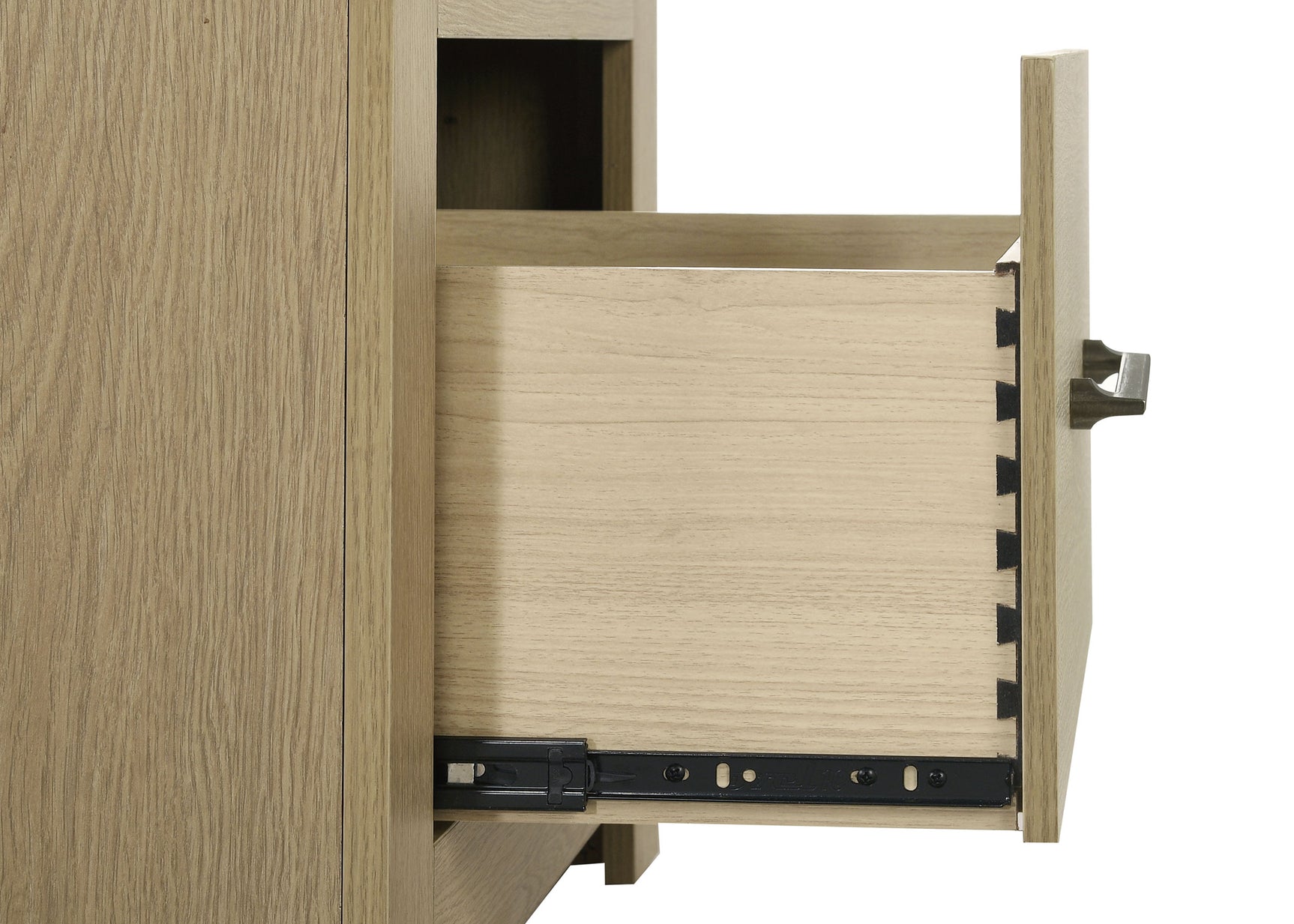 Hendricks Light Oak 1-drawer Nightstand Bedside Table with Cubby - Ornate Home