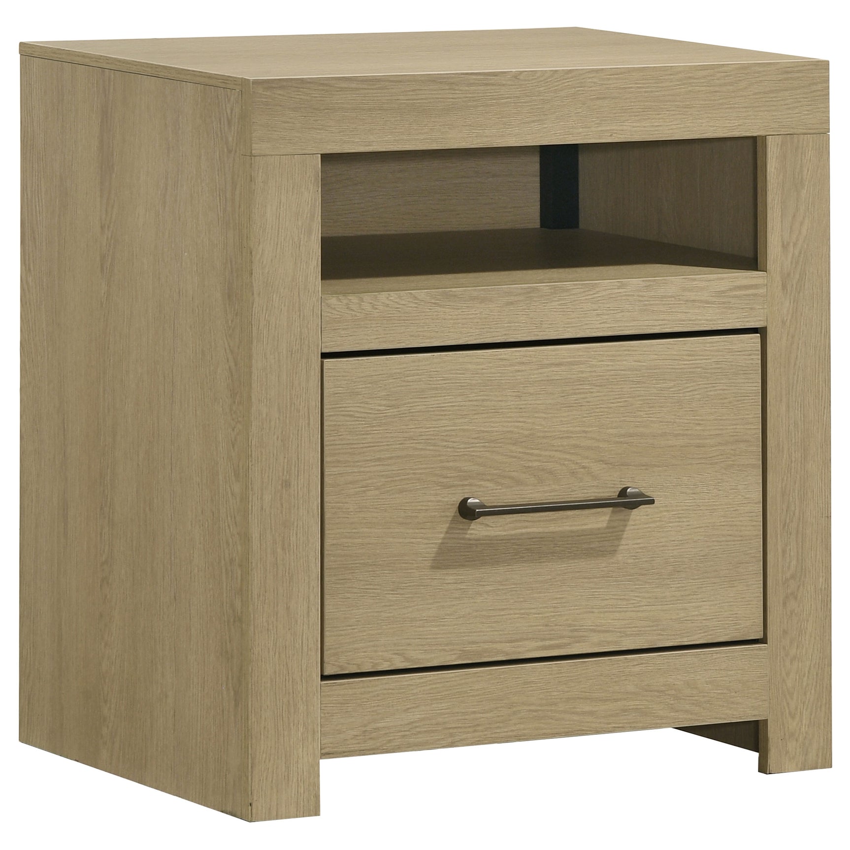 Hendricks Light Oak 5-piece Queen Bedroom Set - Ornate Home