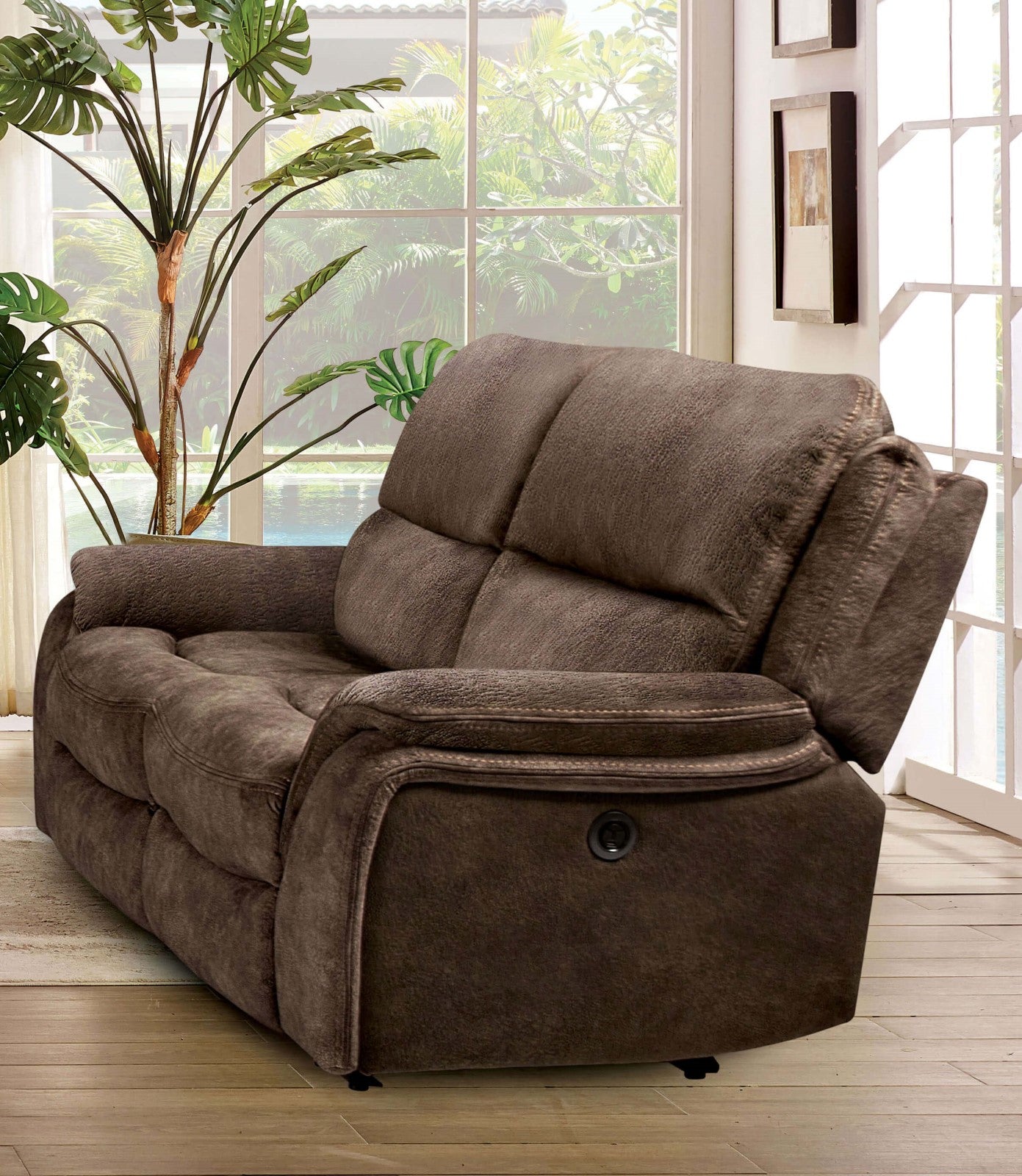 Henricus Dark Brown Sofa & Loveseat - Ornate Home