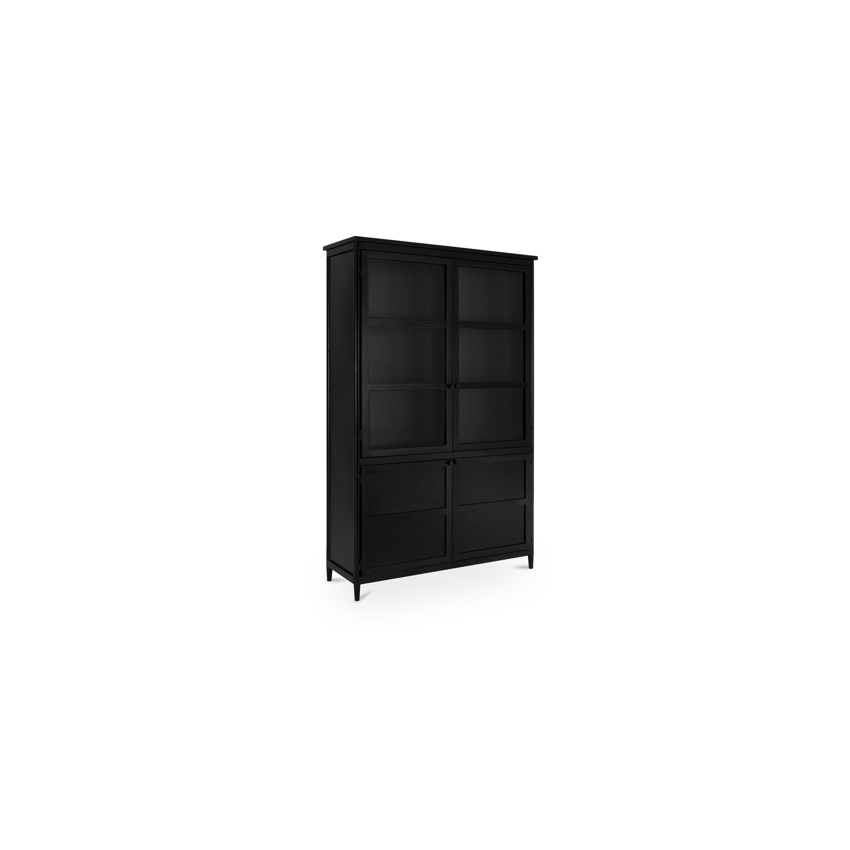 Henry Black Metal Tall Cabinet - Ornate Home