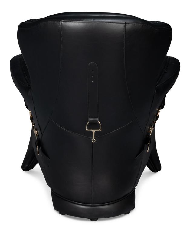 Hera Black Arm Chair - Ornate Home