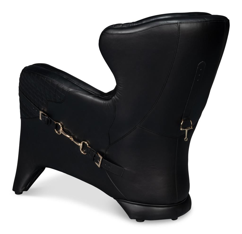 Hera Black Arm Chair - Ornate Home