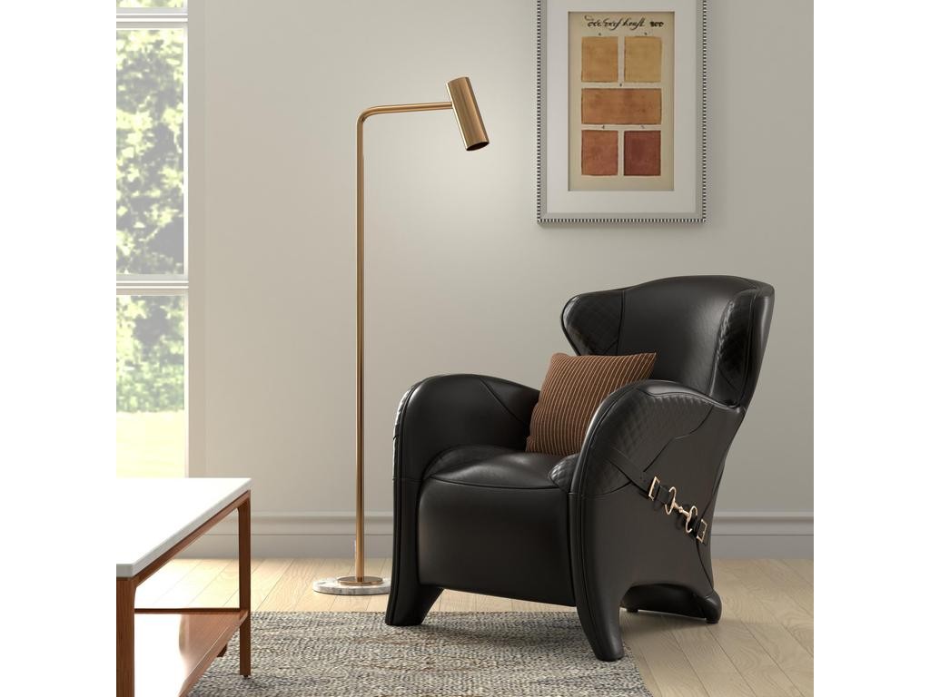Hera Black Arm Chair - Ornate Home