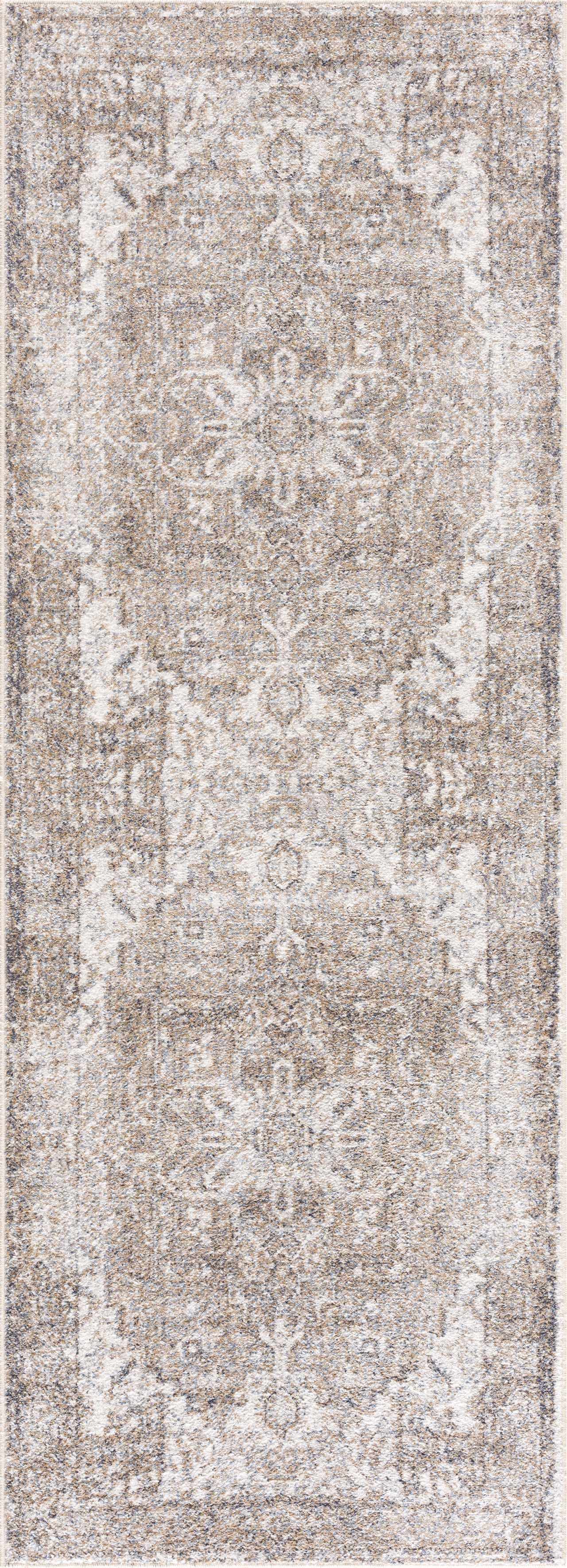 Hera Brown&Cream Washable Area Rug - Ornate Home