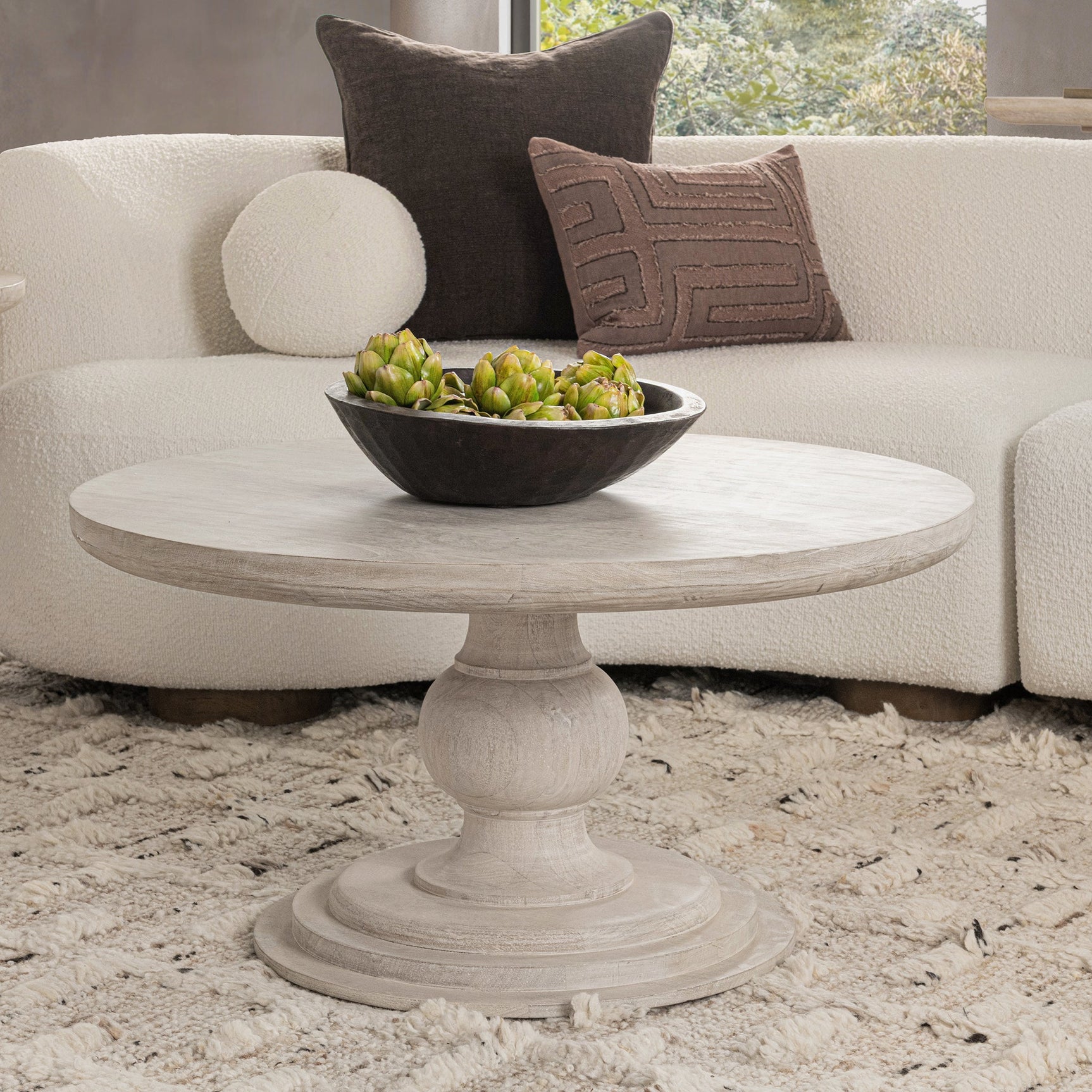 Hera Creamwood Coffee Table - Ornate Home